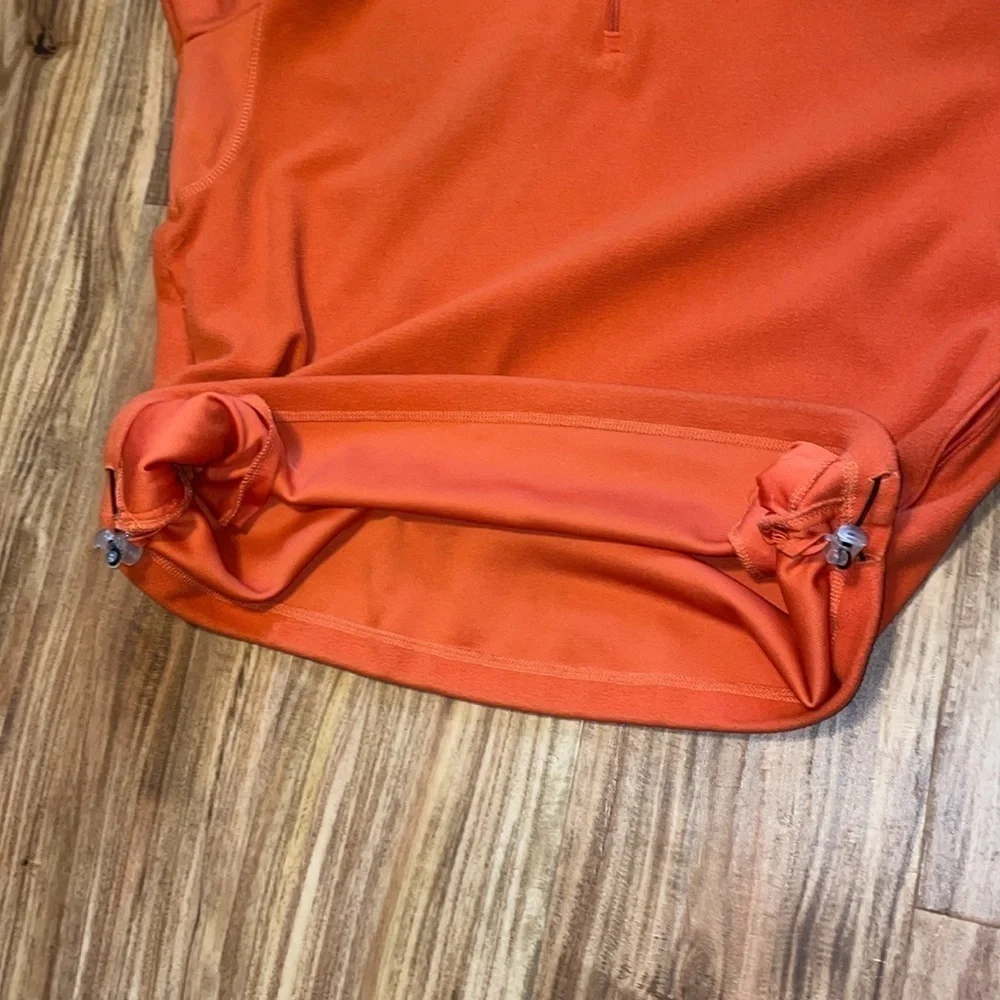 Antigua mens medium Quarter Zip Sweater fleece pullover Clemson orange embroider
